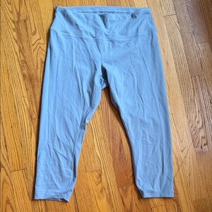 Lululemon wunder train cropped grey blue Leggings size 14